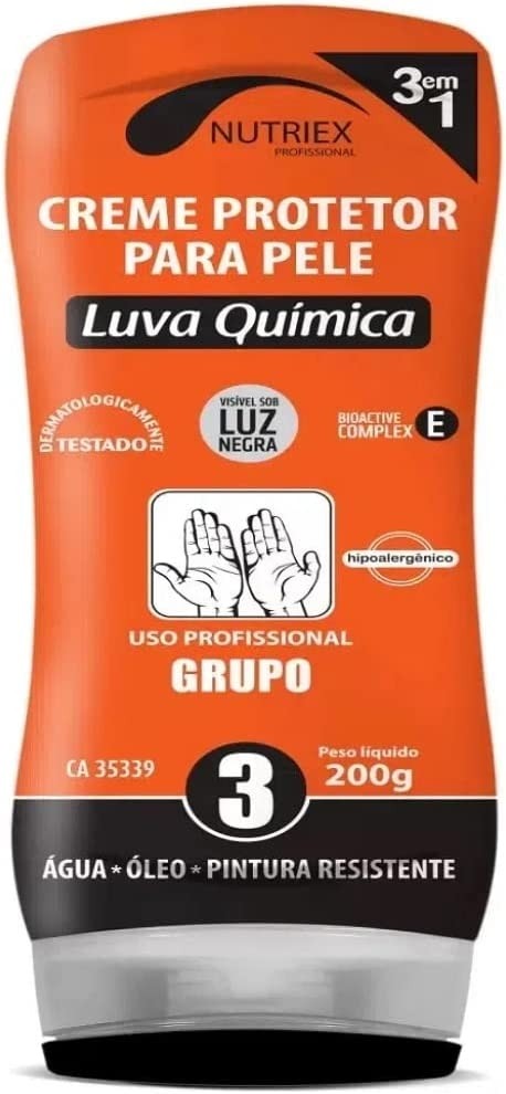 CREME DE PROTECAO LUVA QUIMICA NUTRIEX GIII 200G CA 43802