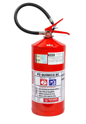 EXTINTOR INDUSTRIAL PÓ QUIMICO 8KG CLASSE BC - VALIDADE 1 ANO